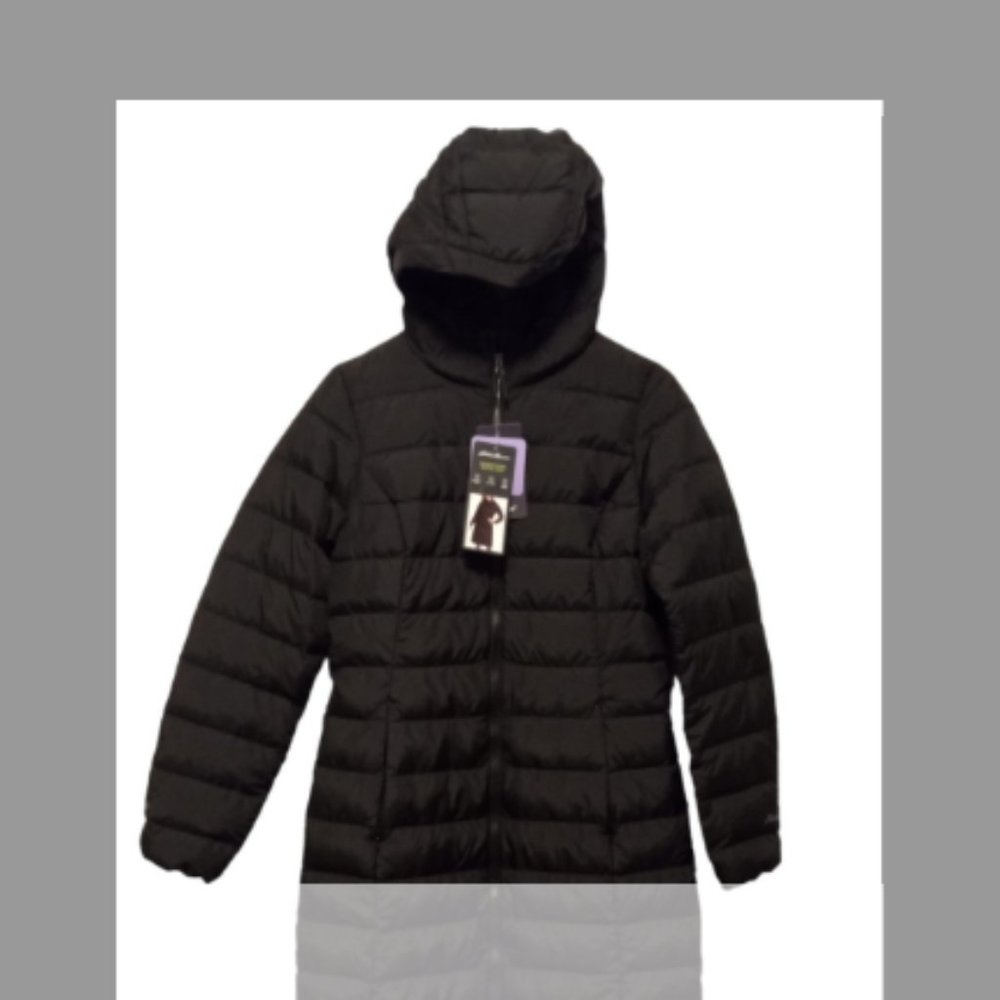 NWT NEW WITH TAGS W’s XS Eddie Bauer Hooded Down Duffle Coat / winter jacket